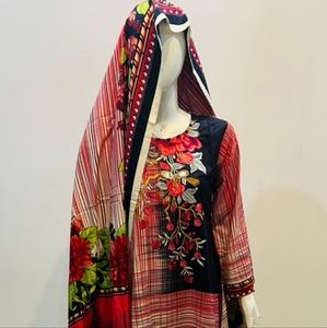 Stitched pakistani shalwar kameez Zara meer linen medium